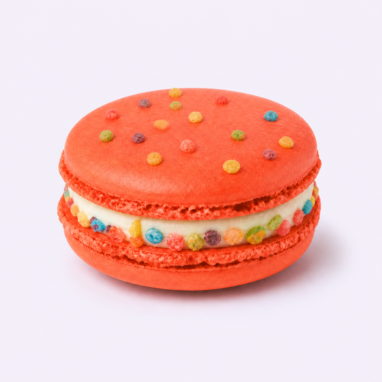 Fruity Pebbles macaron